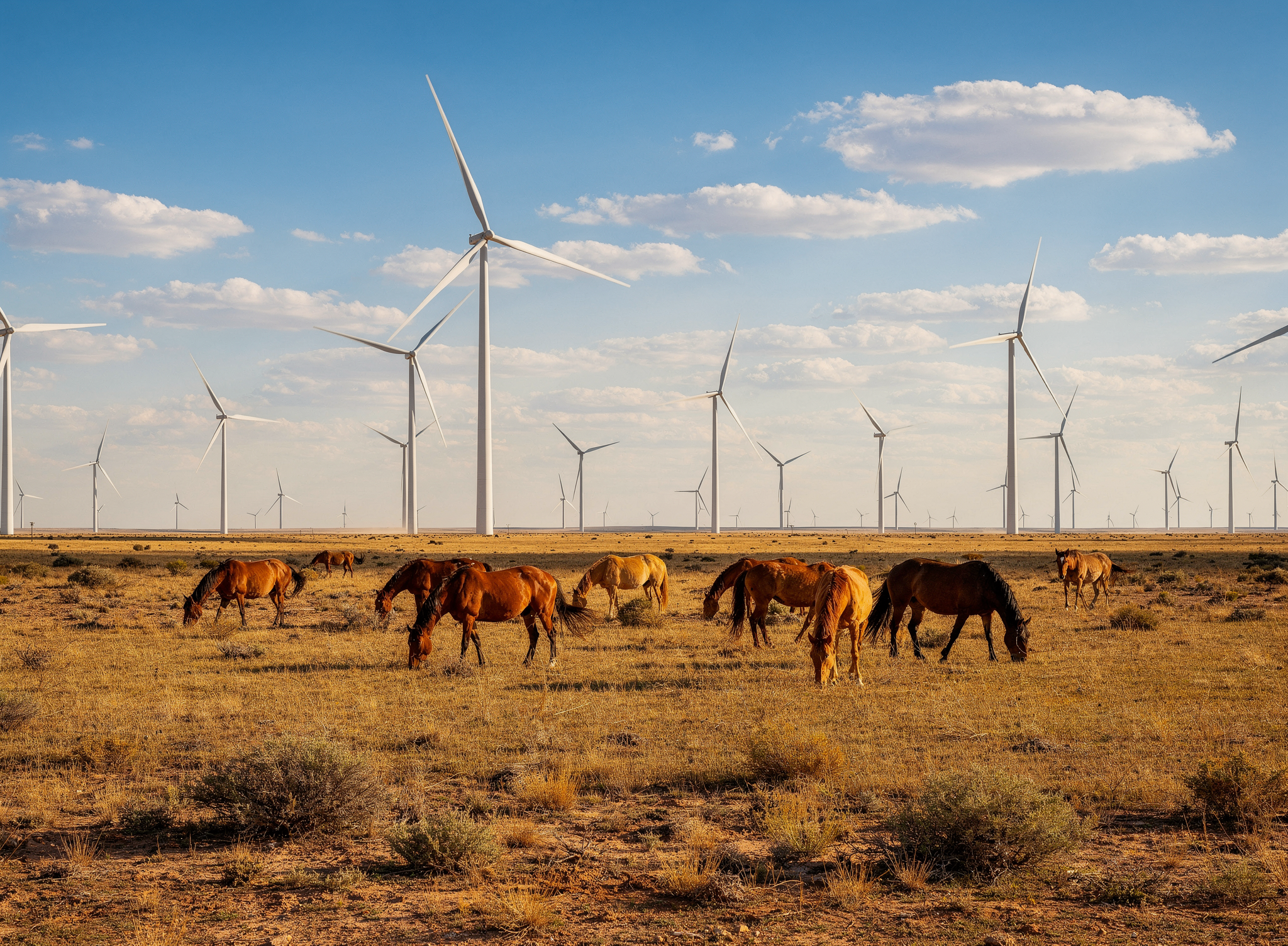Canadian wind farm on open prairie — renewable energy resource assessment